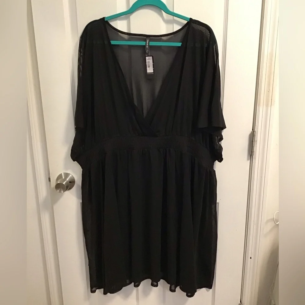 Torrid Black Swim Coverup - Picture 1 of 5